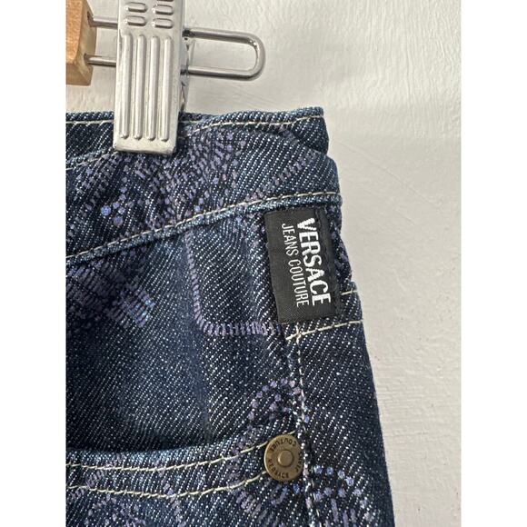 Versace jeans vintage Couture denim jeans Sz 32 - Picture 3 of 14